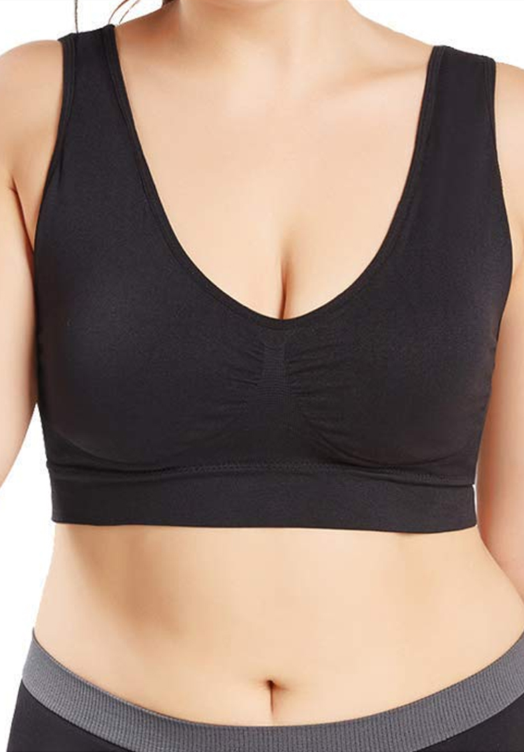 plus size crop bra